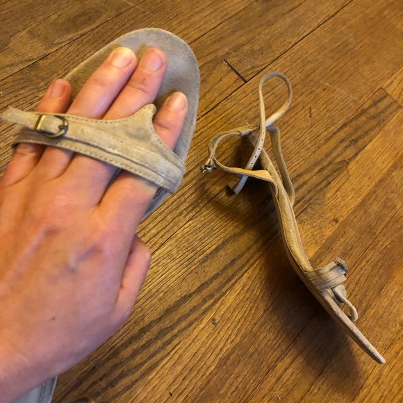 Zara suede kitten heel sandals - Picture 3 of 5